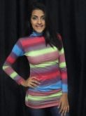 12318 - Veste Leg Kawany Estampa Colorida